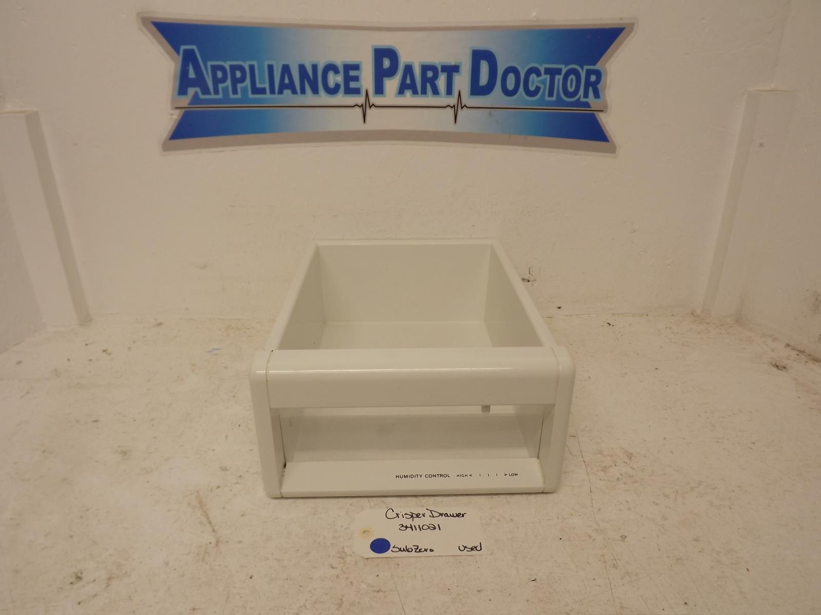 SubZero Refrigerator 3411021 Crisper Drawer Used SubZero Refrigerator 3411021 Crisper Drawer Used